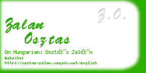 zalan osztas business card